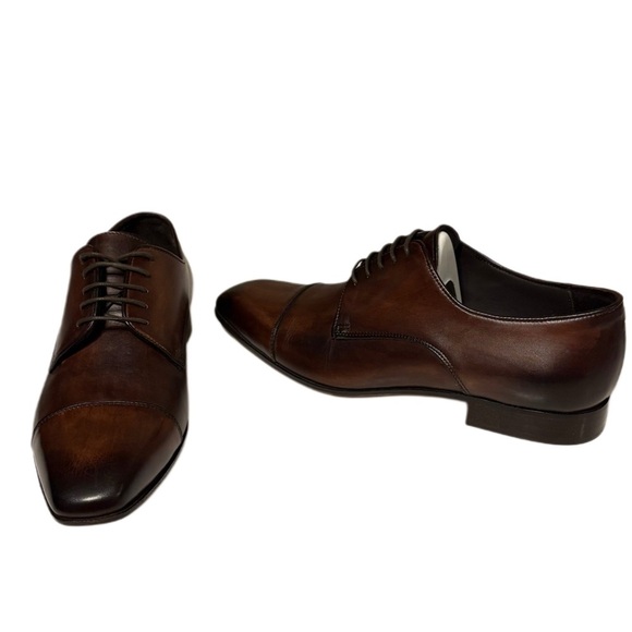 Mercanti Fiorentini Dark Brown Leather Oxfords main image 5